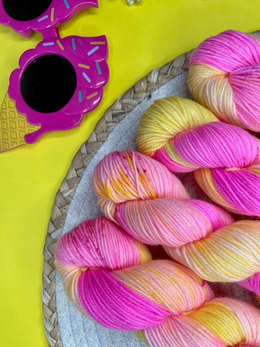 Merino's socks Sorbet Citron-framboise