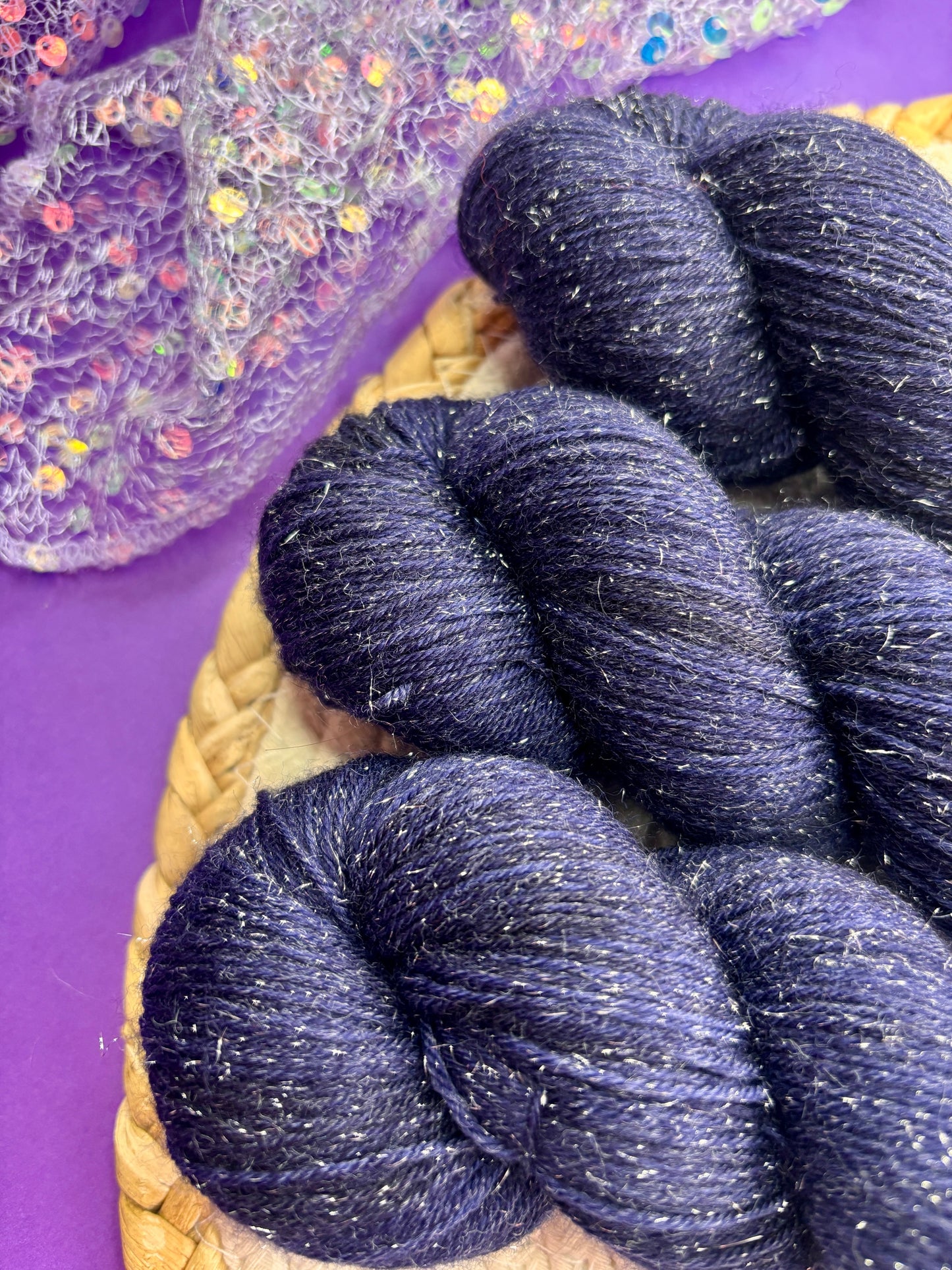 Merino's socks paillettes Nuit