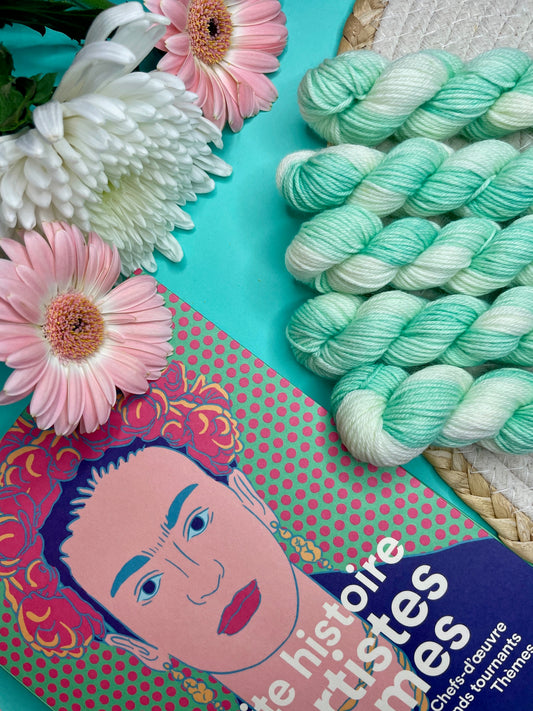 Merino's socks Mini Menthe  à l'eau