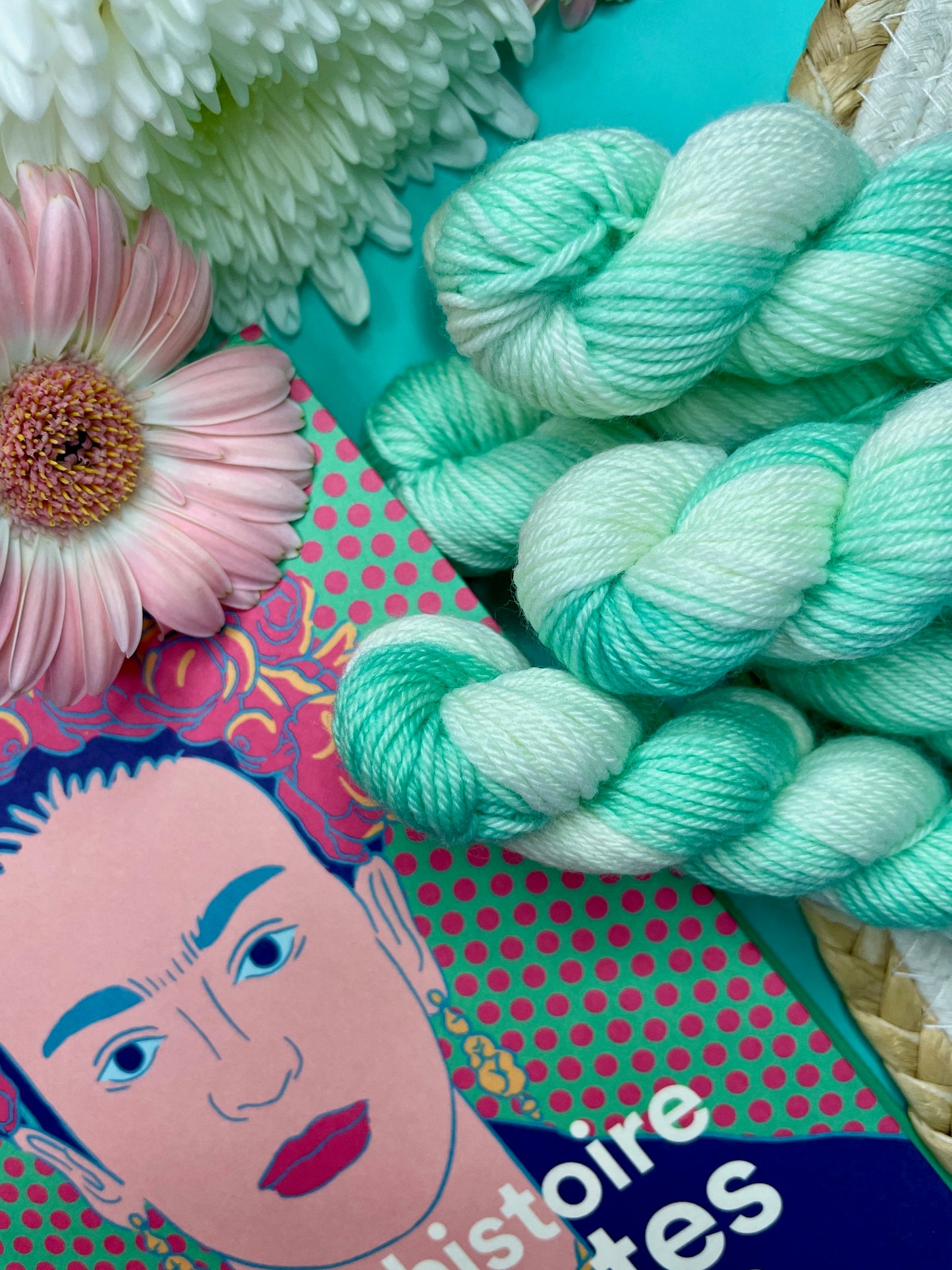 Merino's socks Mini Menthe  à l'eau