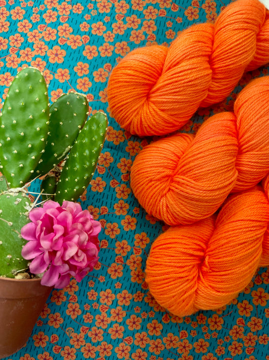 Merino's socks Lys orange