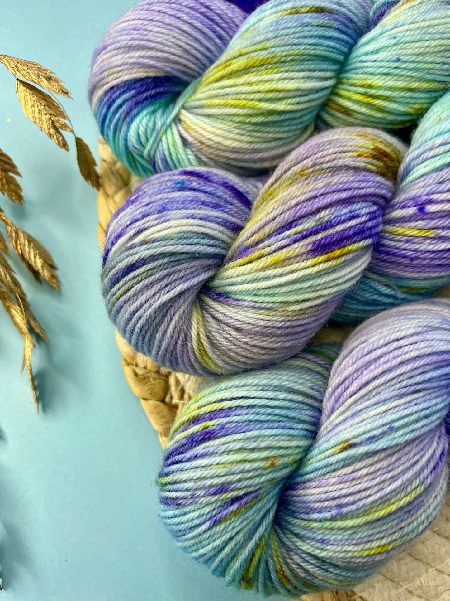 Merino's socks Hortensia bleu