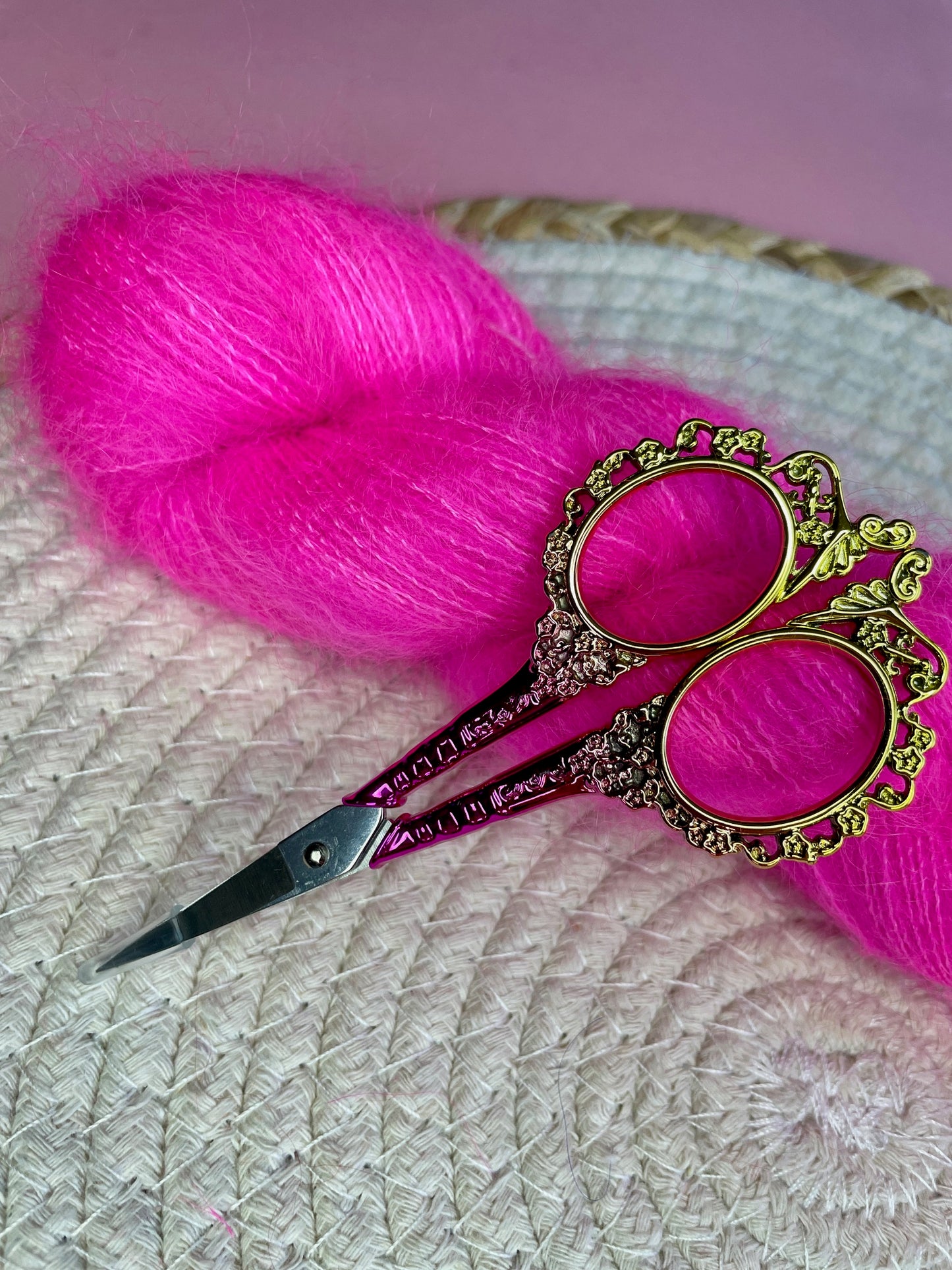 Ciseaux Vintage rose