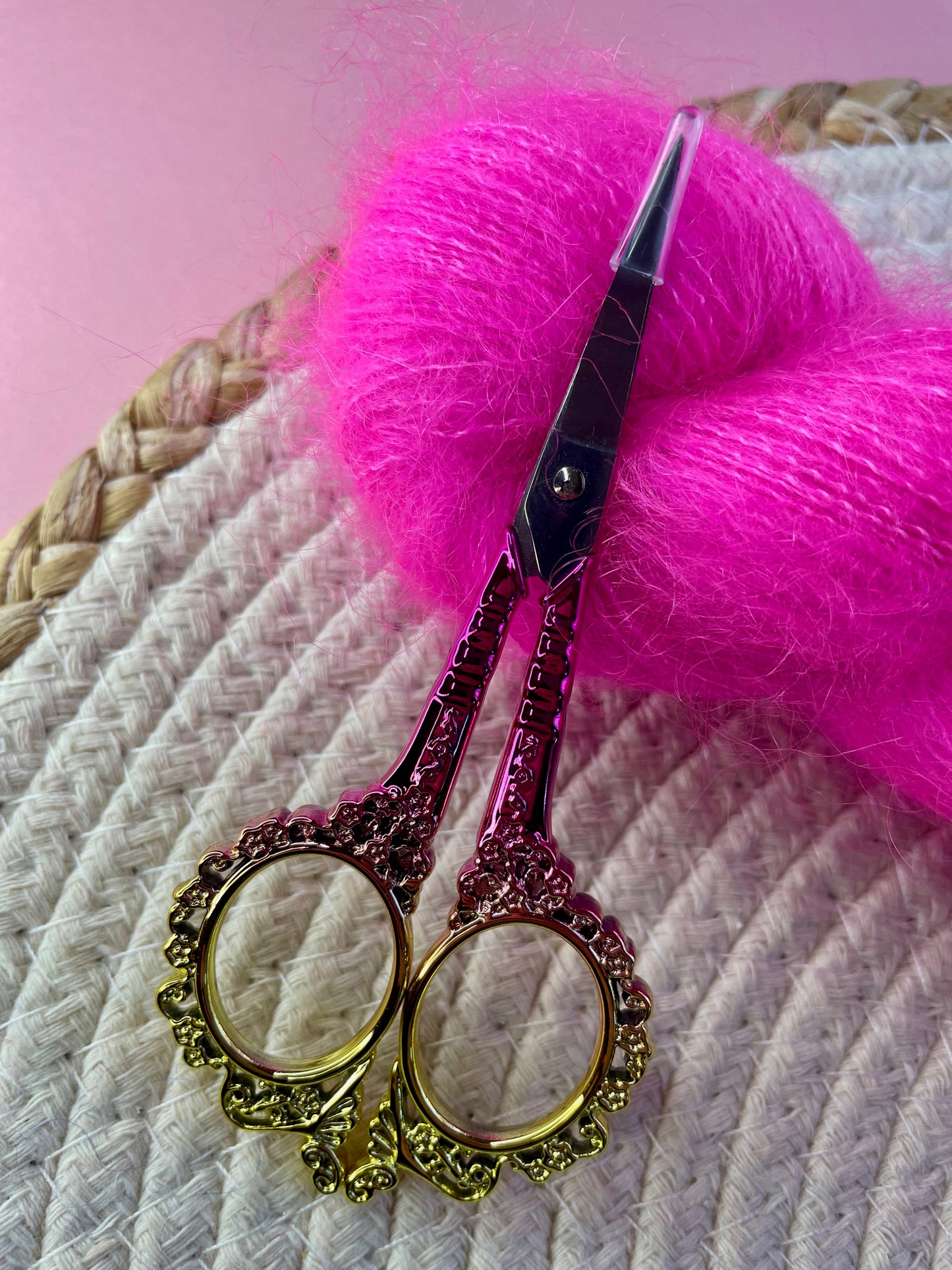 Ciseaux Vintage rose