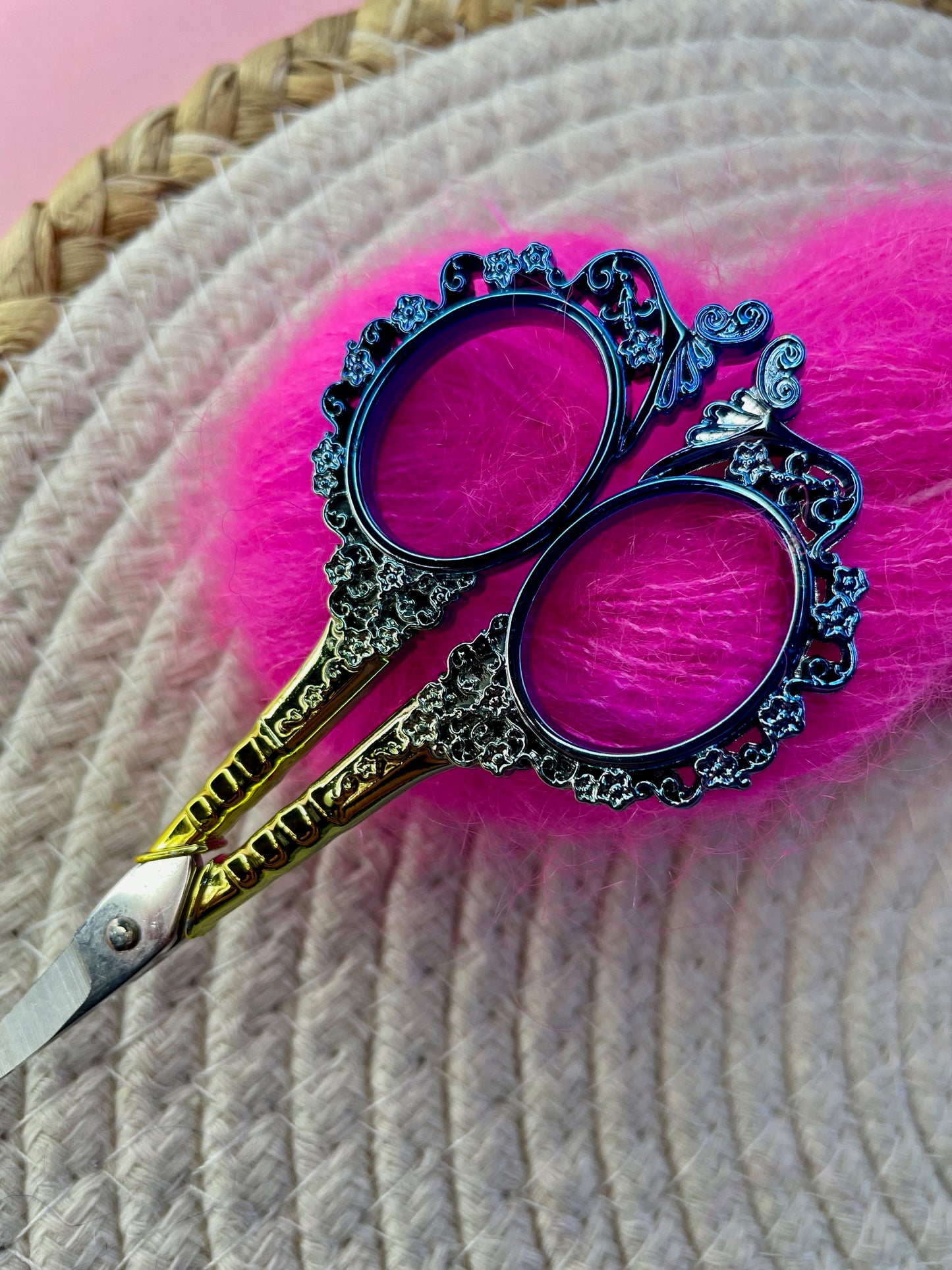 Ciseaux Vintage bleu