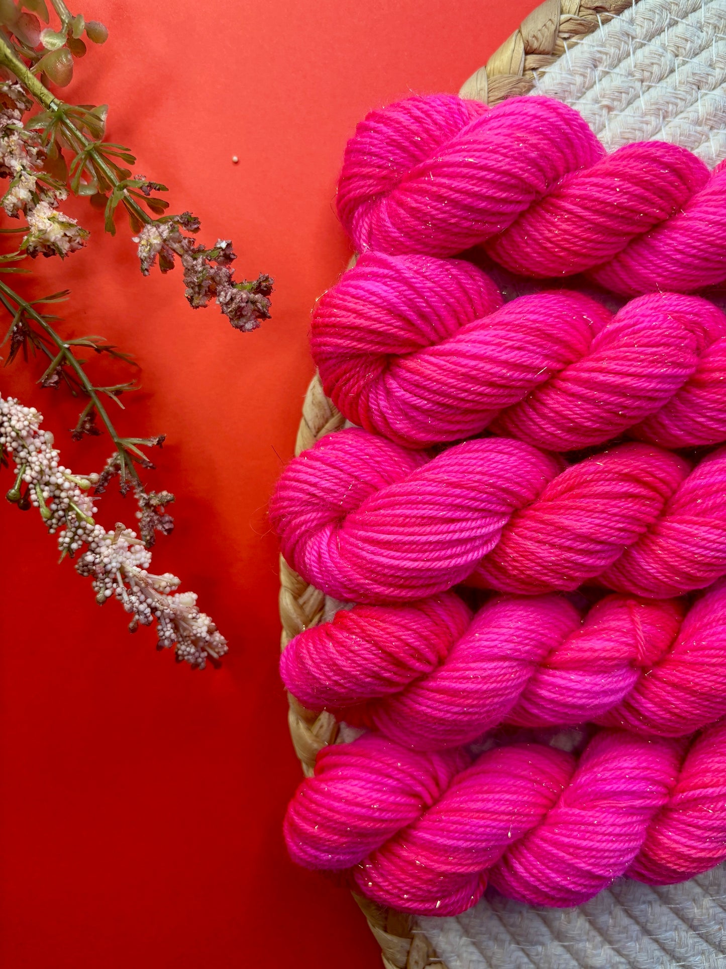 Merino's socks Mini paillettes Flamingo