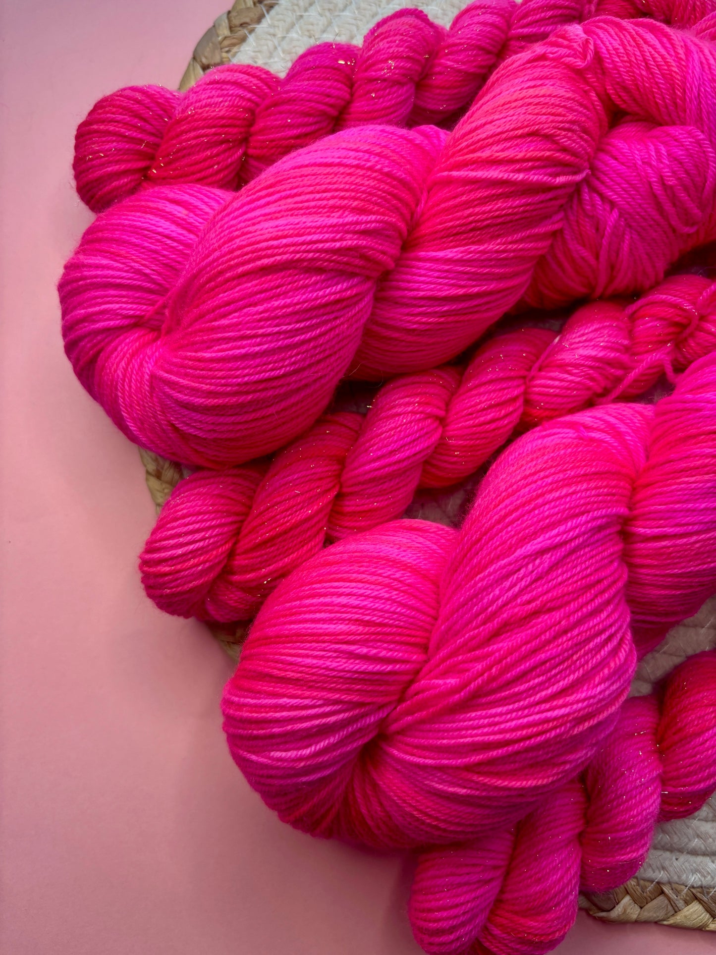 Merino's socks Mini paillettes Flamingo