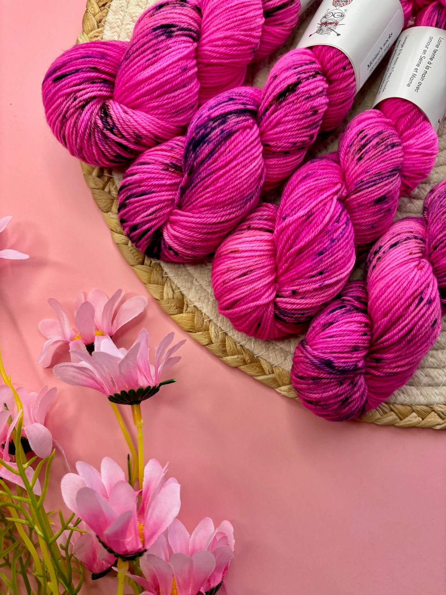 Merino's socks Panthère rose