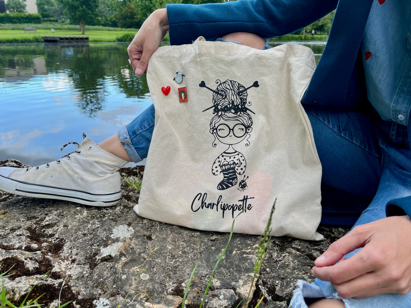Tote bag Charlipopette