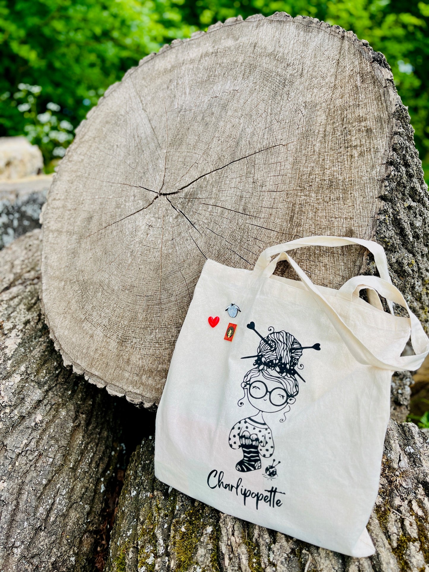 Tote bag Charlipopette