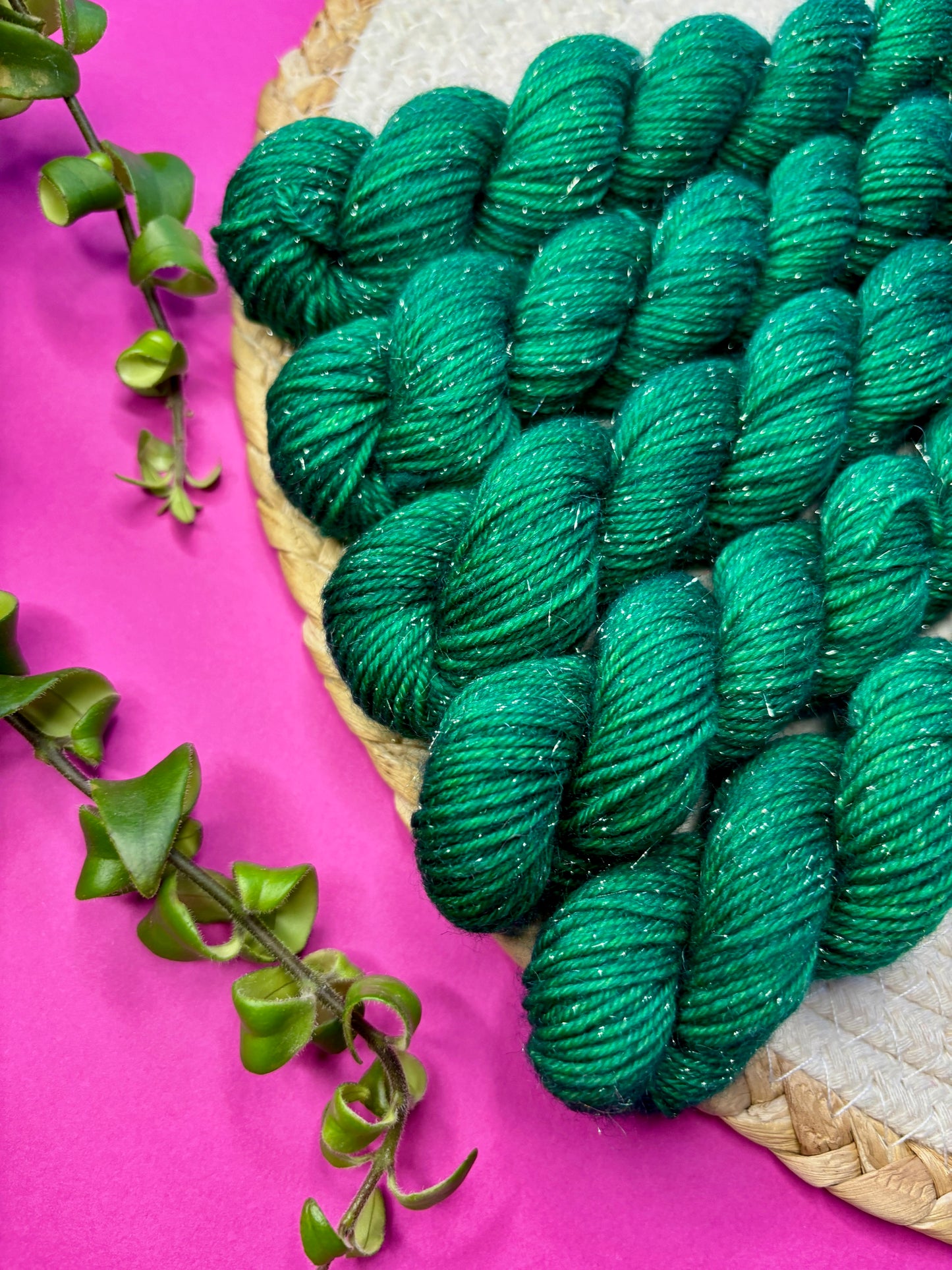 Merino's socks Mini paillettes Silver Emeraude