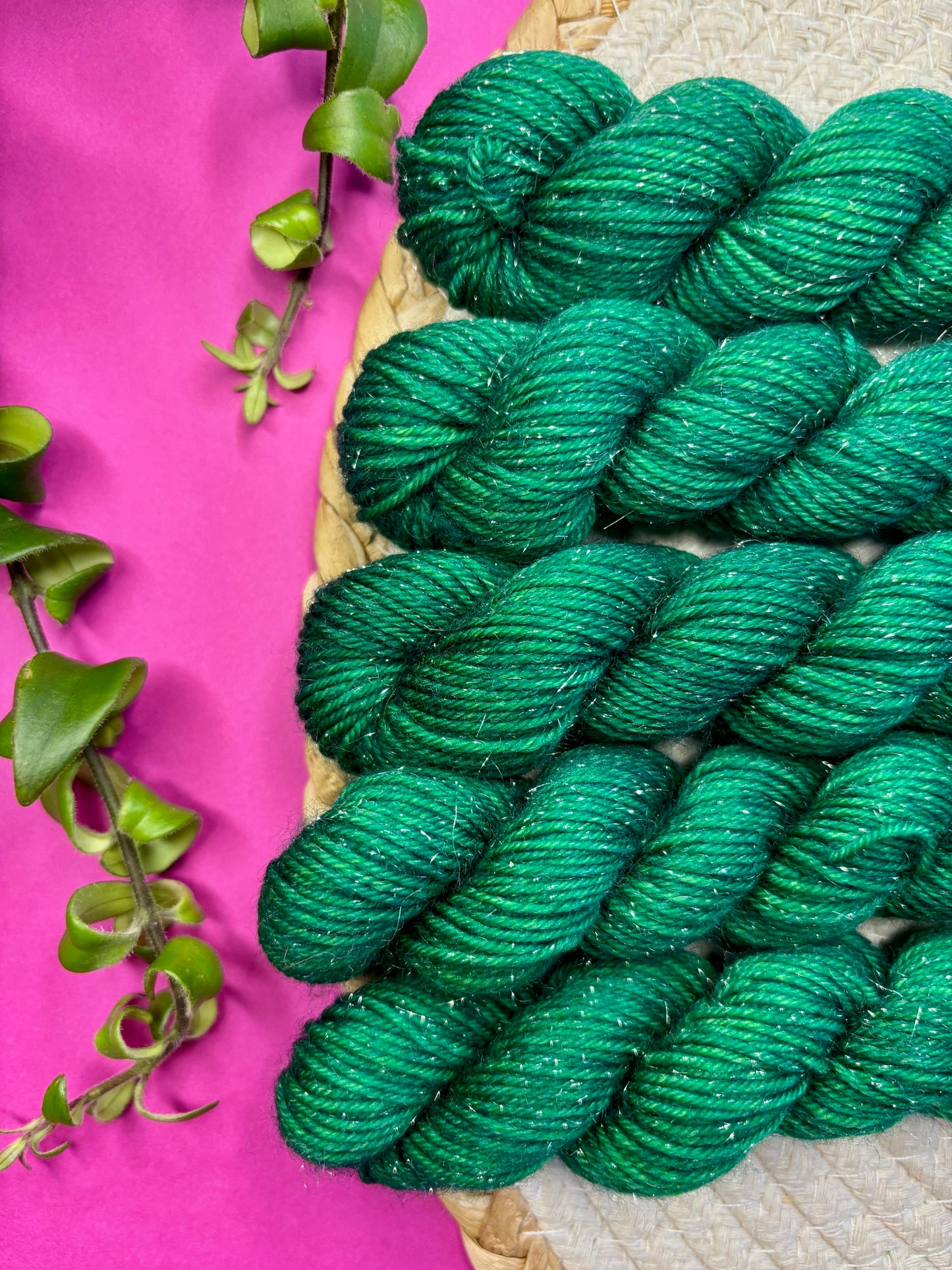 Merino's socks Mini paillettes Silver Emeraude