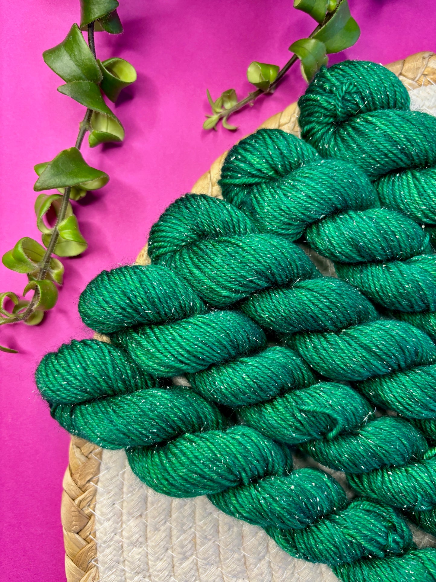 Merino's socks Mini paillettes Silver Emeraude