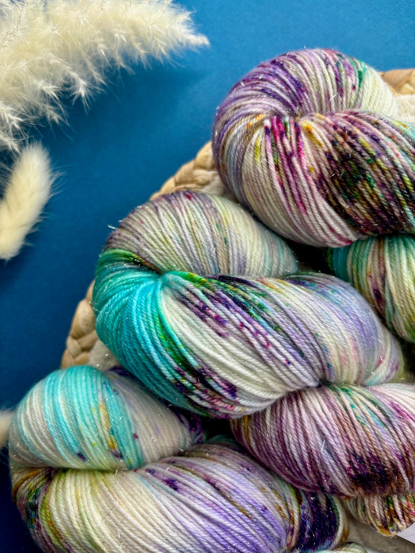 Merino's socks paillettes Fleurs des champs