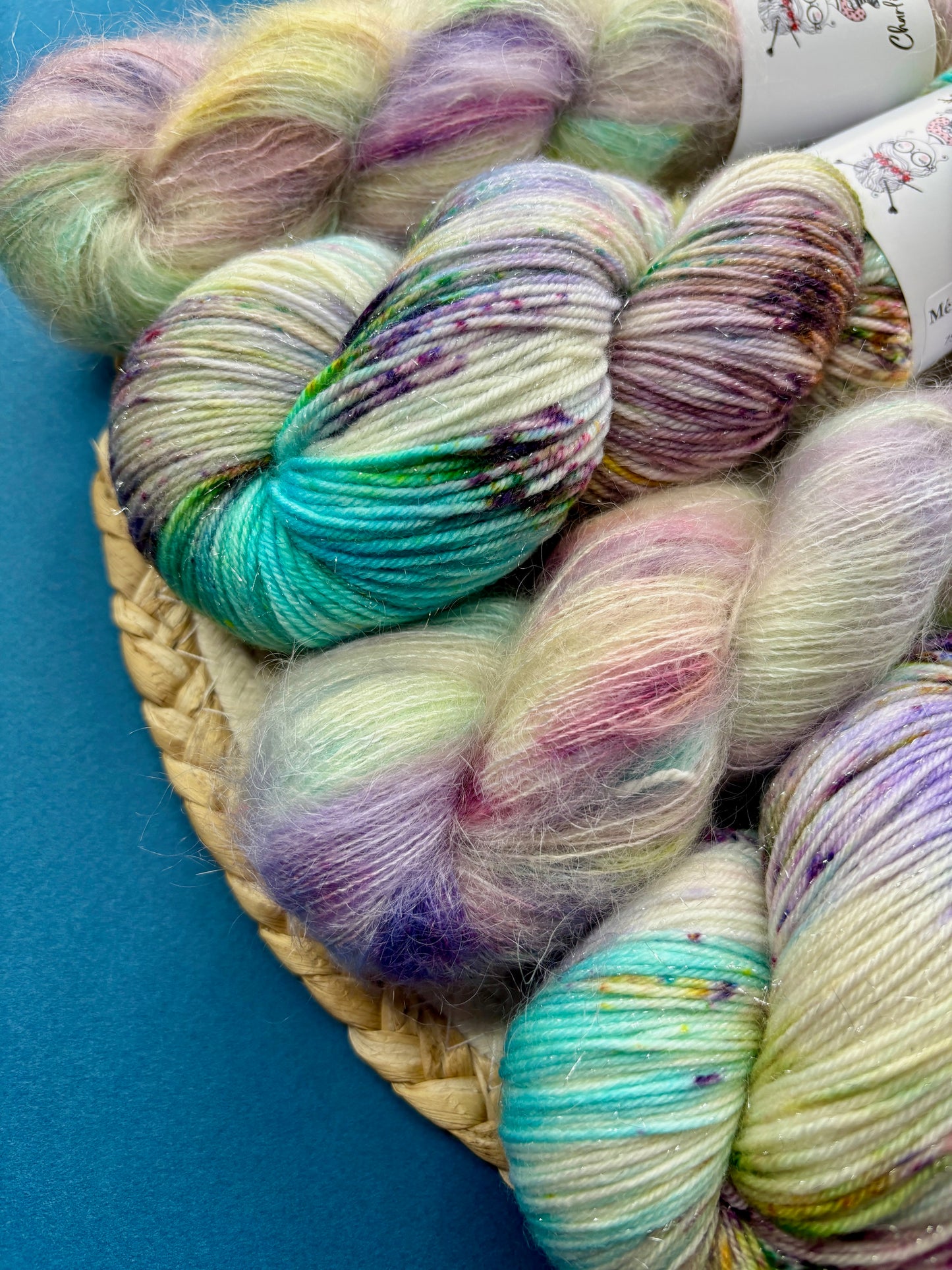 Merino's socks paillettes Fleurs des champs