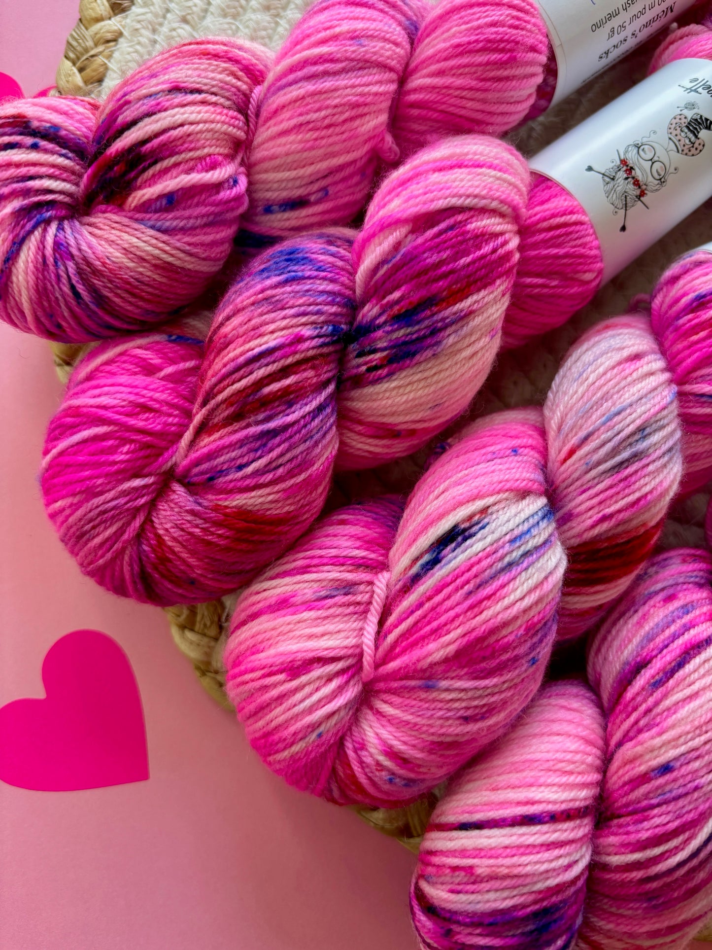 Merino's socks Coeur fondant