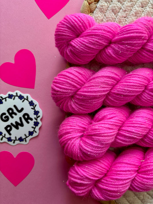 Merino's socks Mini paillettes Girl Power