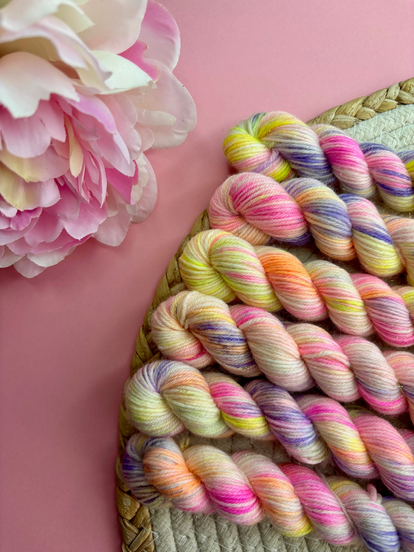 Merino's socks Mini paillettes Flower Power