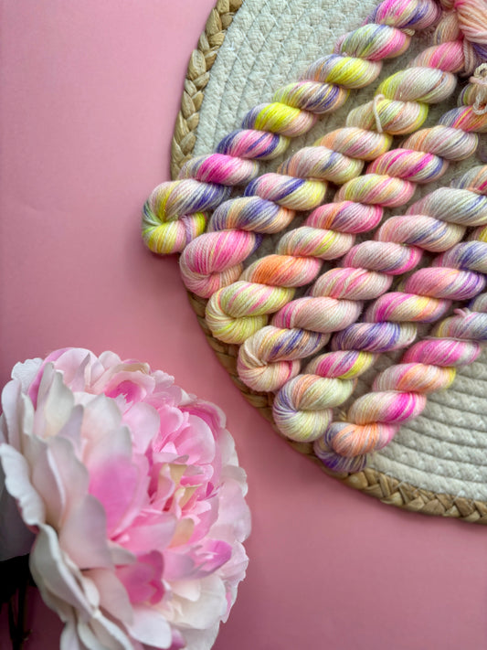 Merino's socks Mini paillettes Flower Power