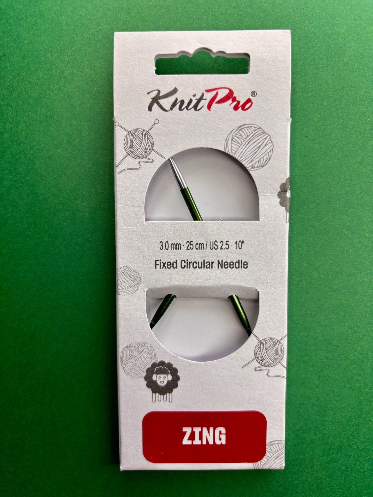 Knitpro - Mini circulaire Zing - Câble 25 cm