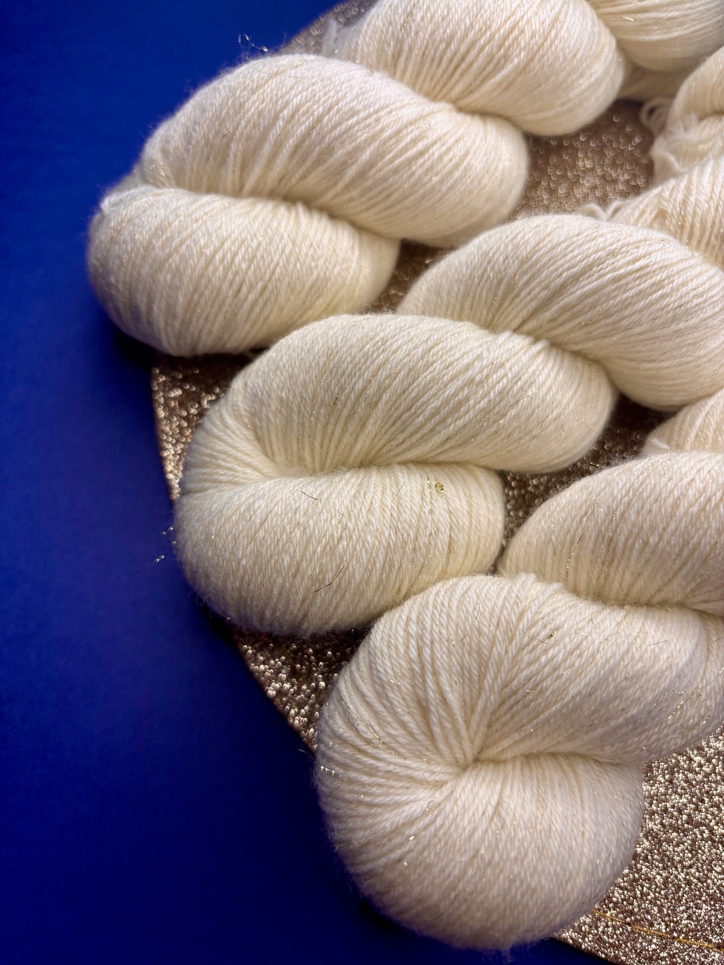 Merino's socks paillettes Naturel Gold