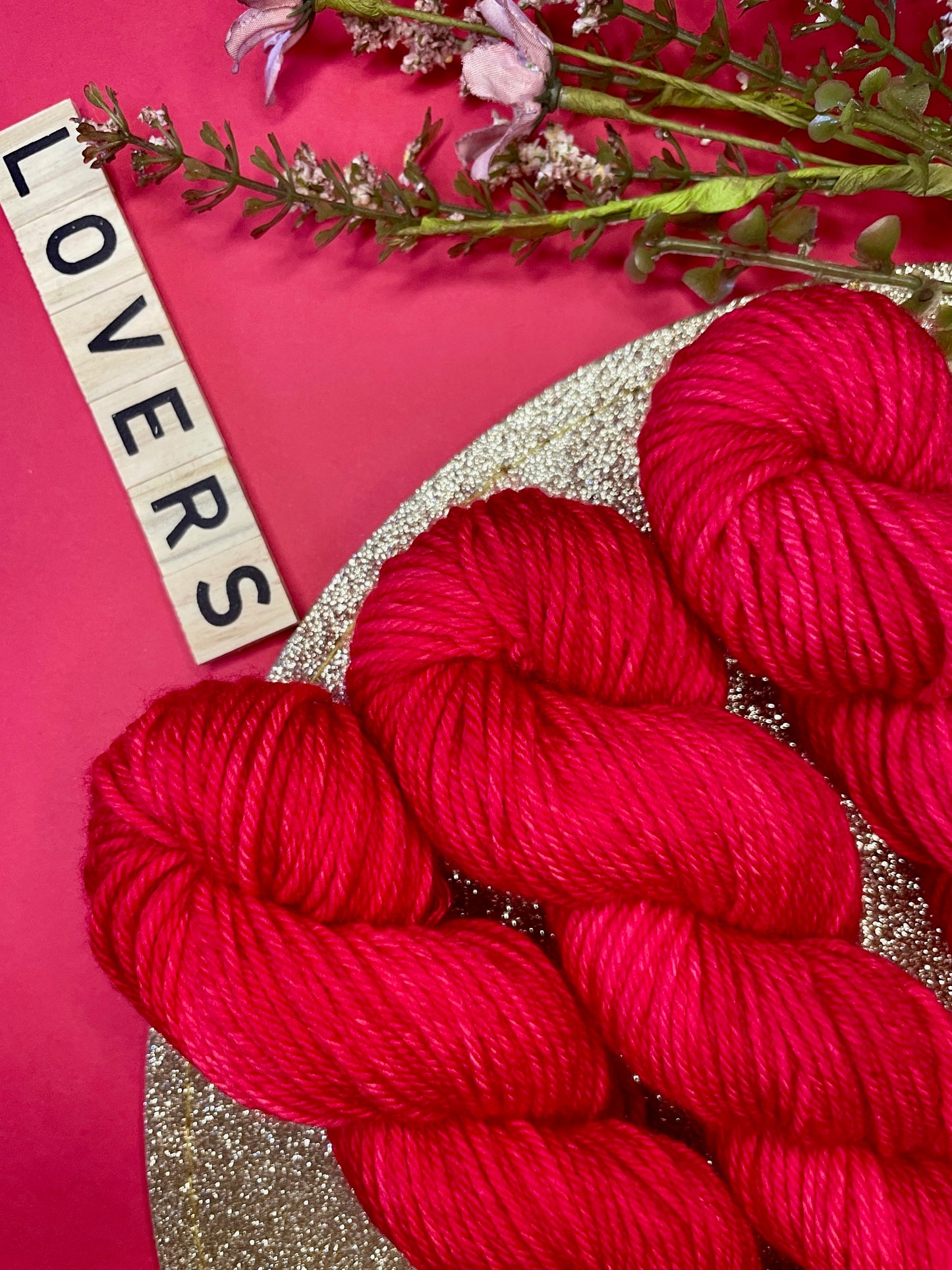 Merino's socks DK Rouge Passion