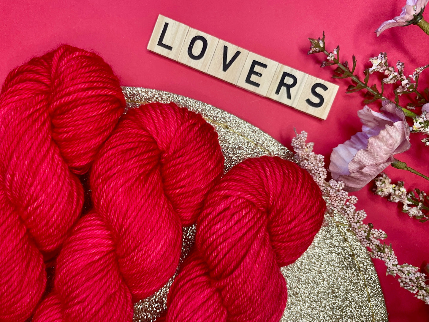 Merino's socks DK Rouge Passion