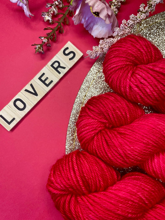 Merino's socks DK Rouge Passion