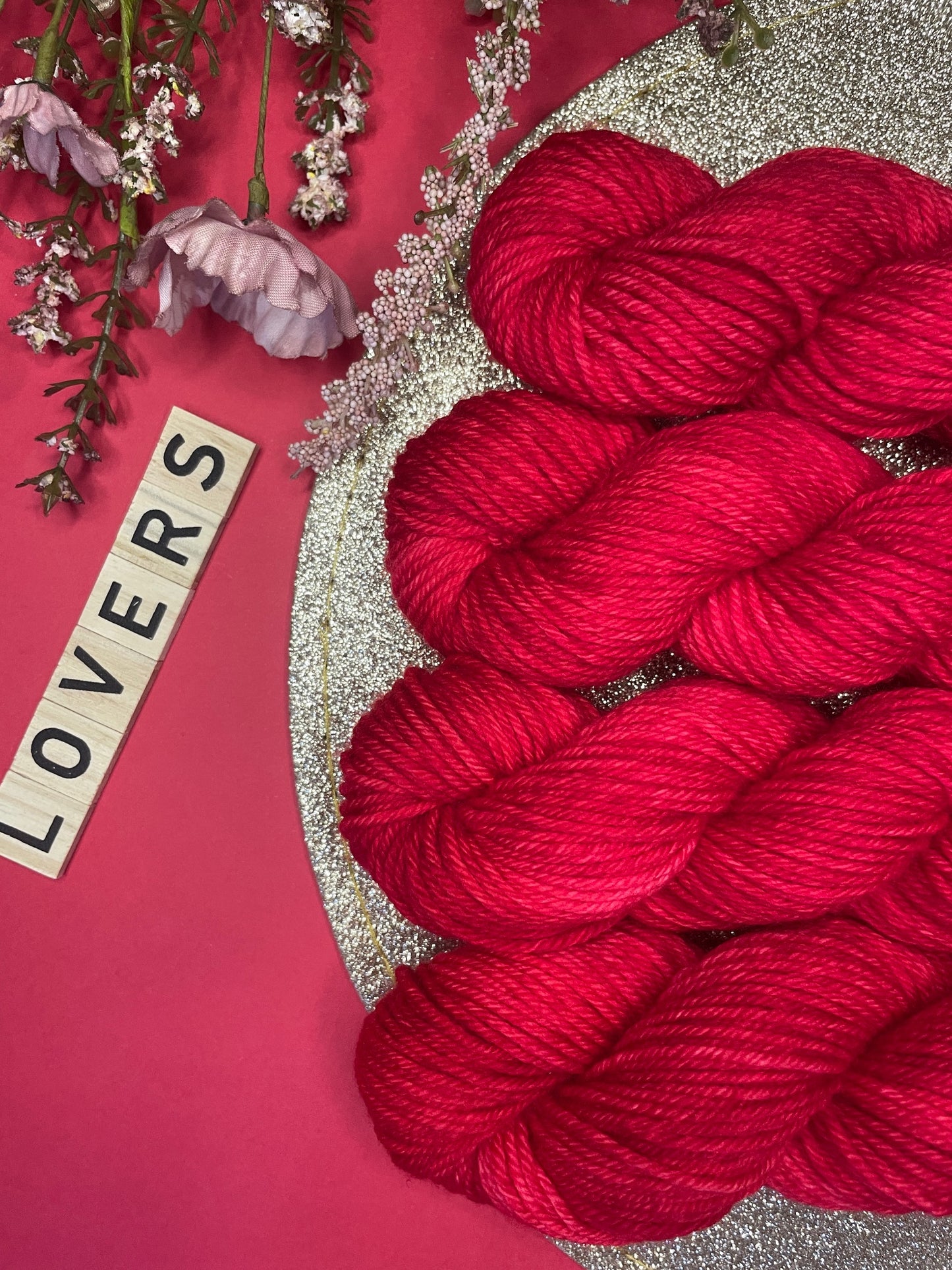 Merino's socks DK Rouge Passion