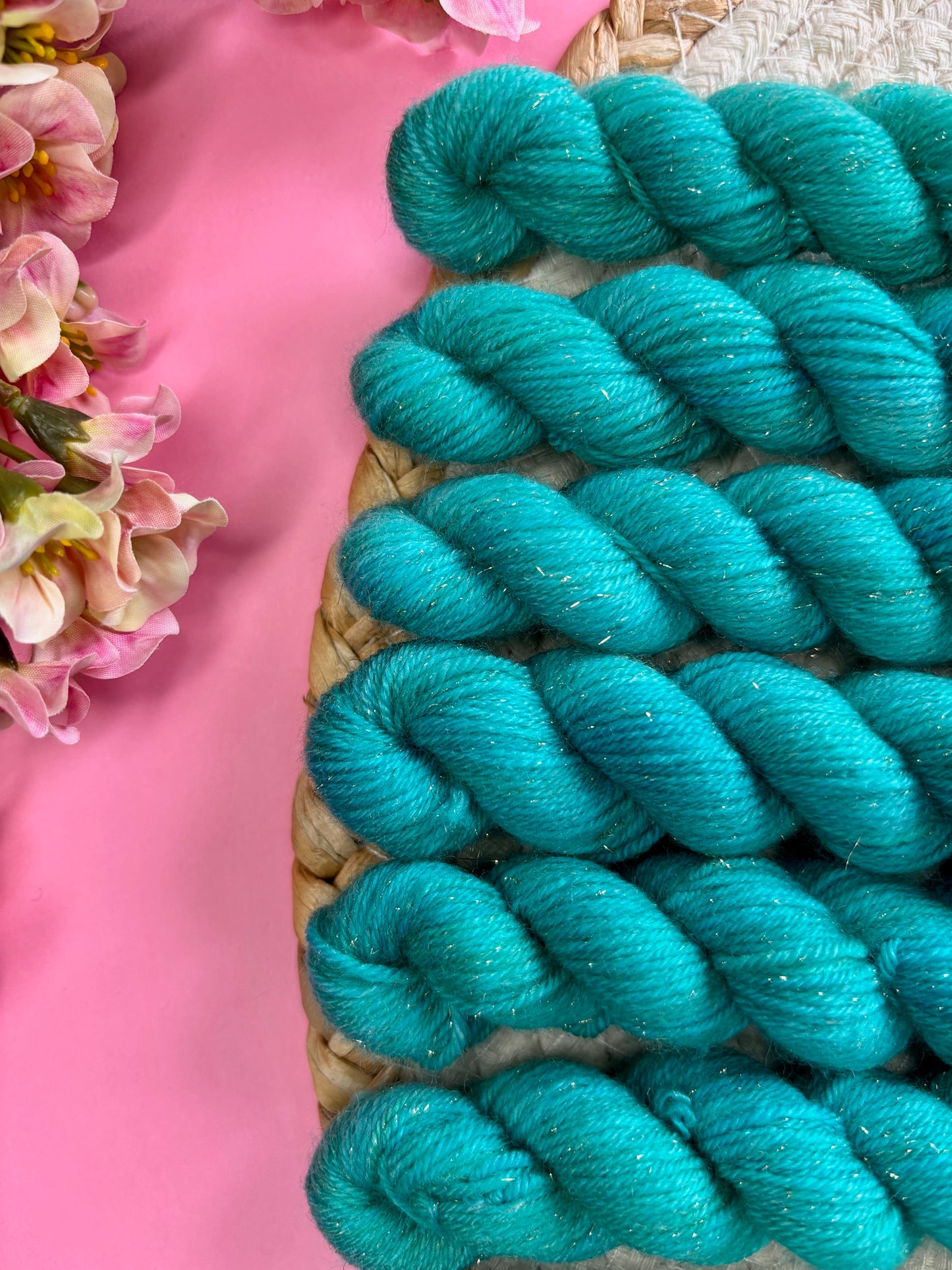 Merino's socks Mini paillettes Aqua