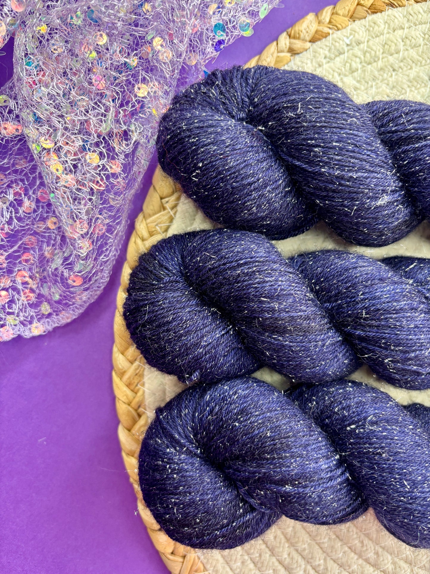 Merino's socks paillettes Nuit