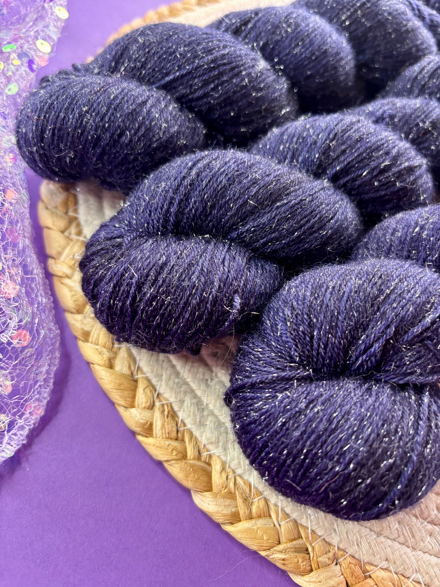 Merino's socks paillettes Nuit