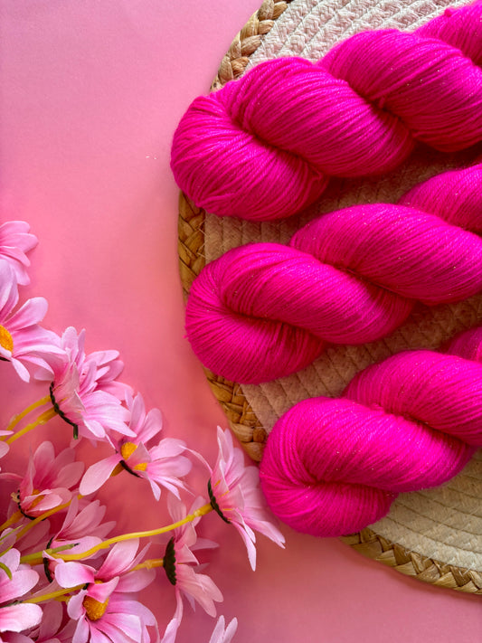 Merino's socks paillettes Barbie