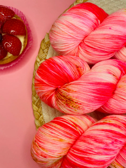 Merino's socks Tarte aux fraises