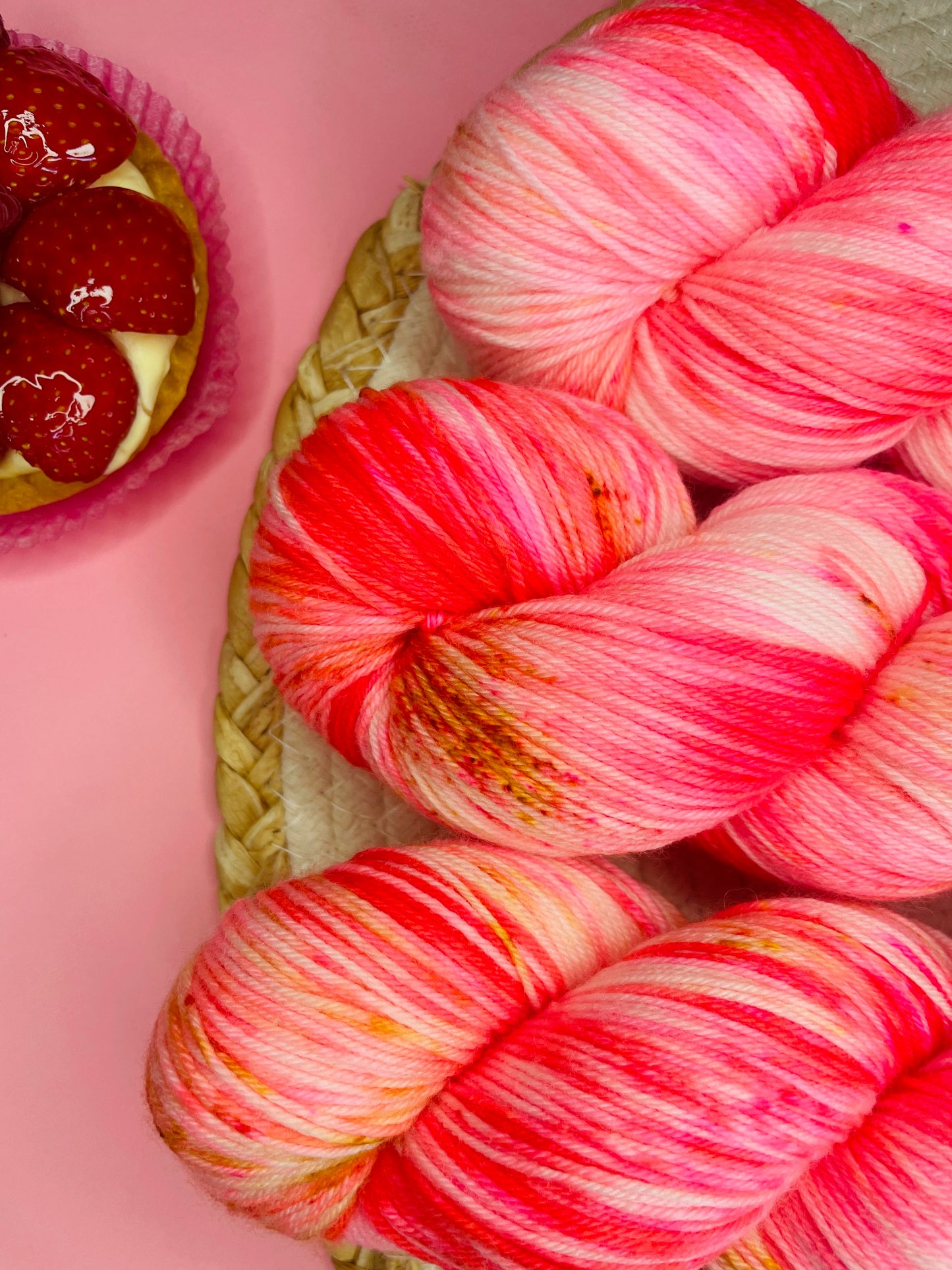Merino's socks Tarte aux fraises