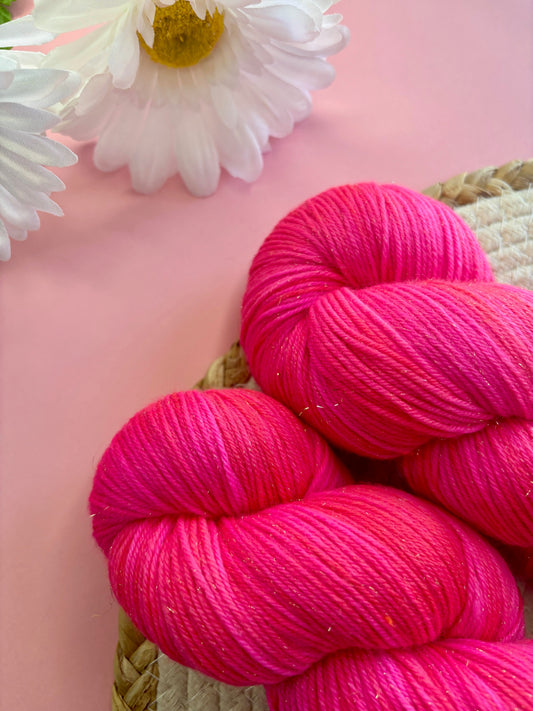 Merino's socks paillettes Flamingo