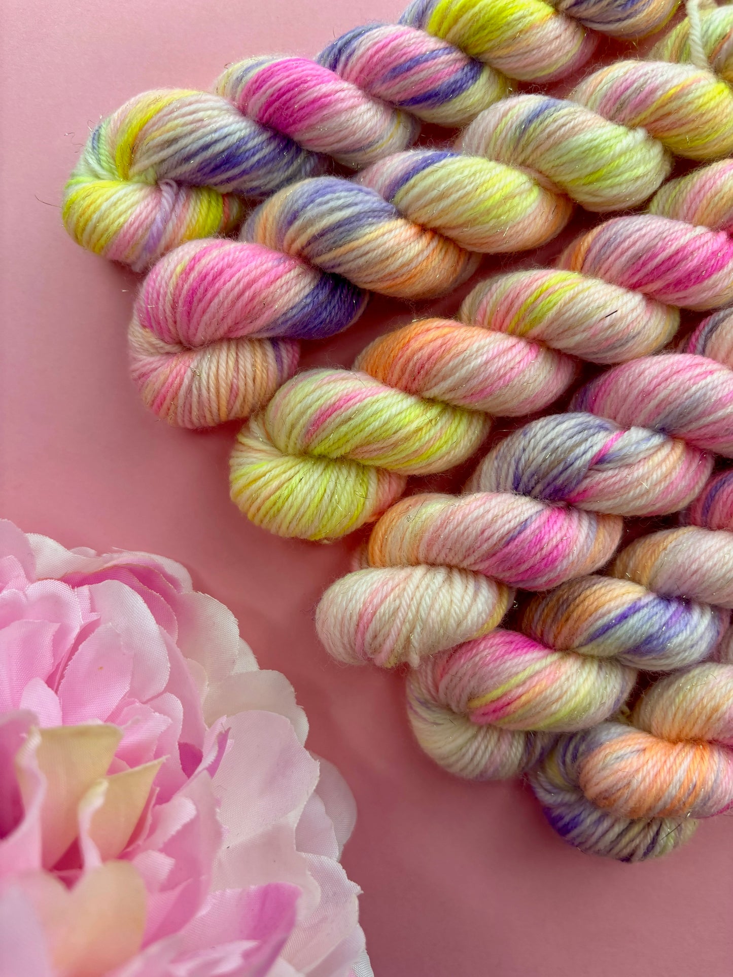 Merino's socks Mini paillettes Flower Power