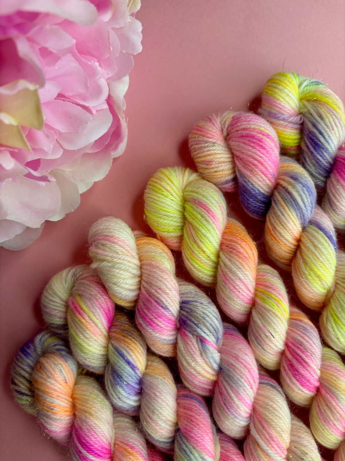 Merino's socks Mini paillettes Flower Power