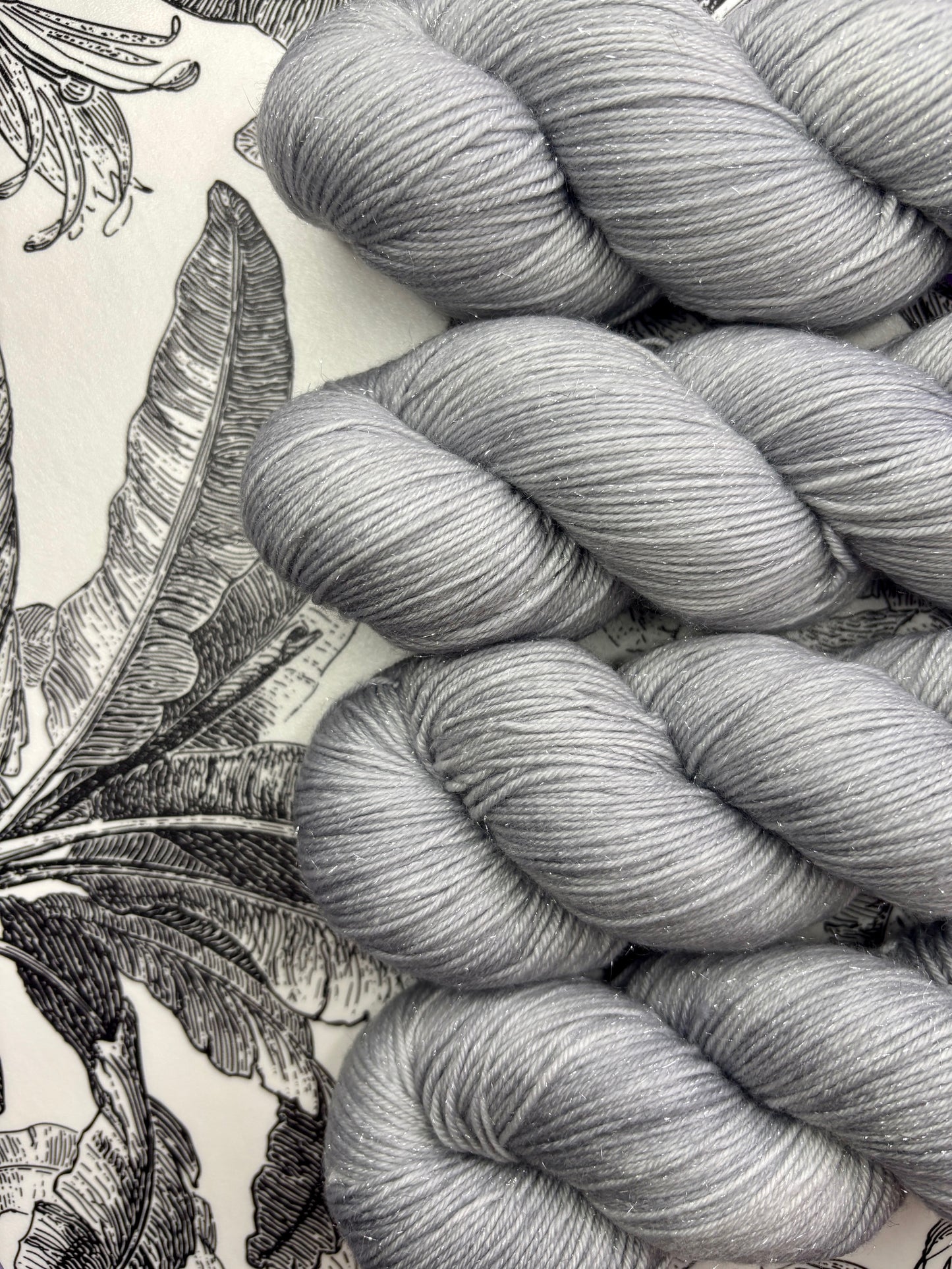 Merino's socks paillettes Silver