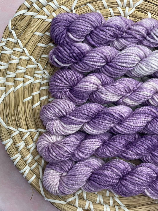 Merino's socks DK Lilas