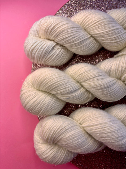 Merino's socks paillettes Naturel Silver