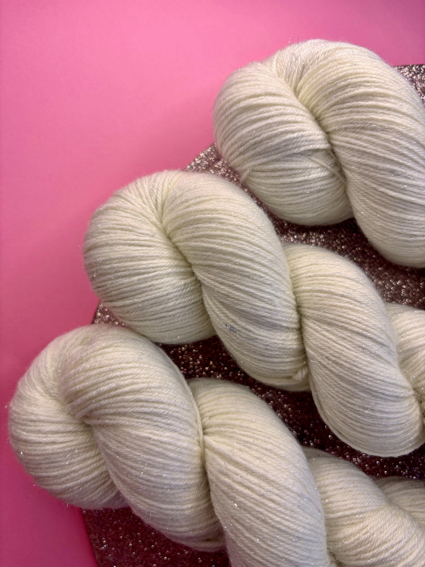 Merino's socks paillettes Naturel Silver