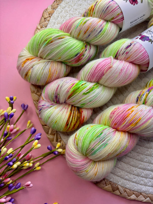 Merino's socks Garden Party