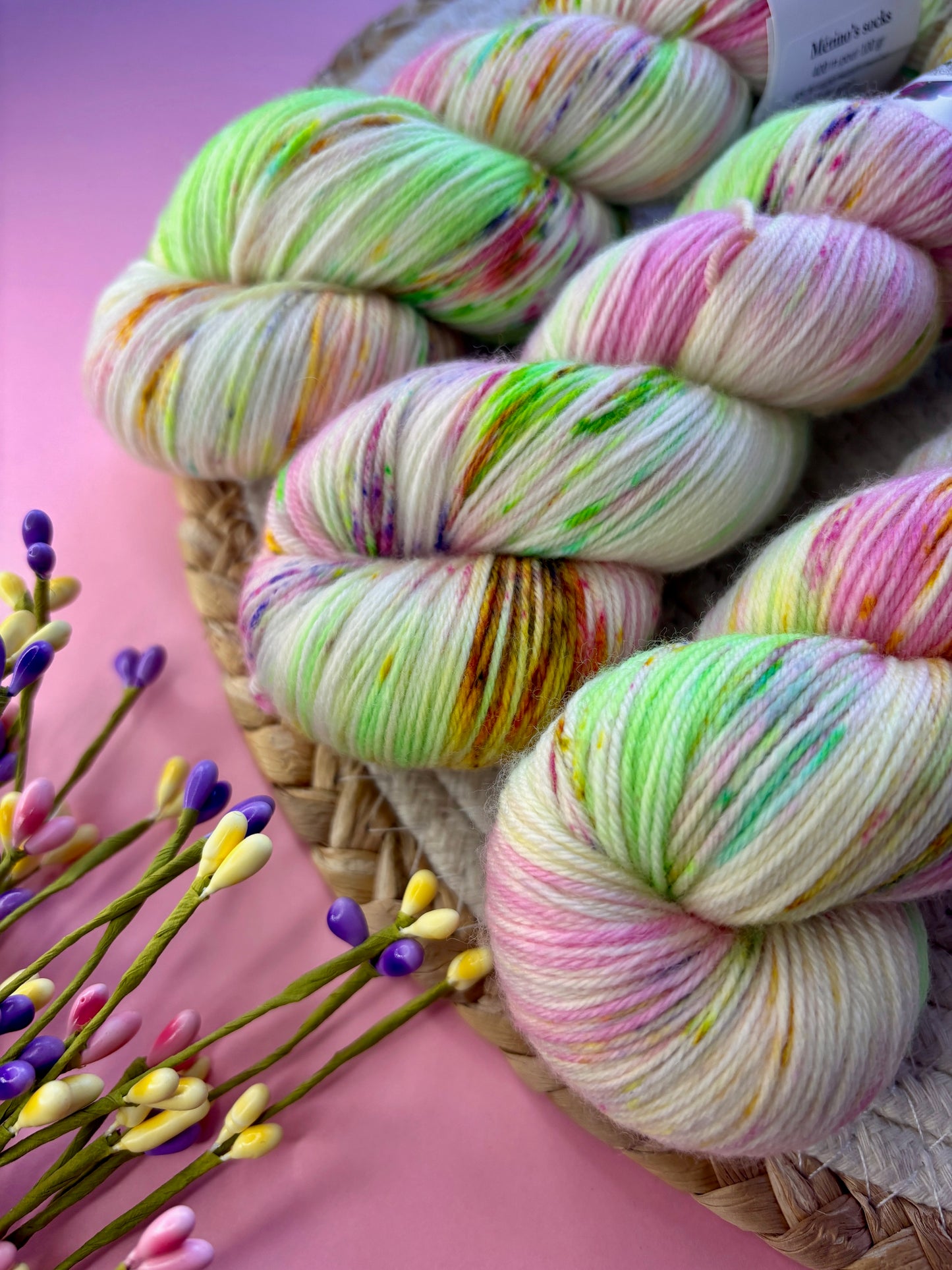 Merino's socks Garden Party